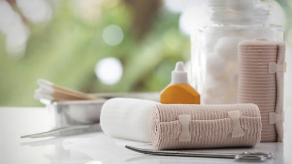 Wound care supplies.